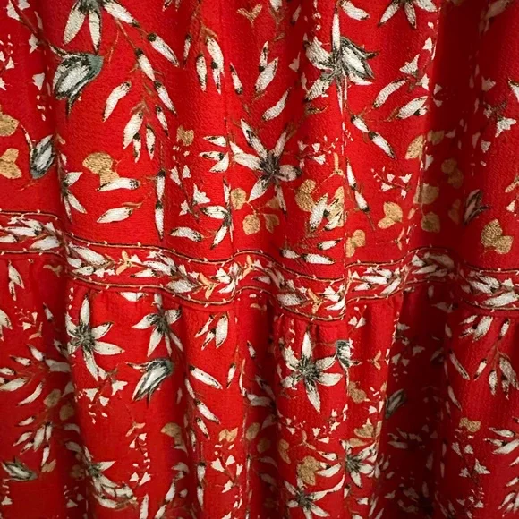 Max Studio Red Floral Maxi Dress - Picture 2 of 5